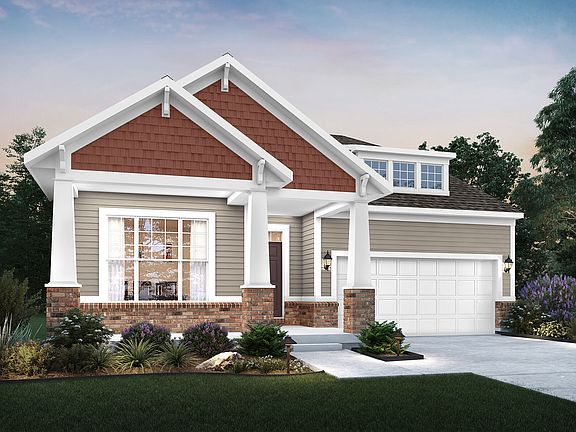 Cooper - Elevation C Optional Coach Lights and Brick Wainscot