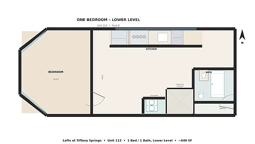 Floor plan 1x1 LL