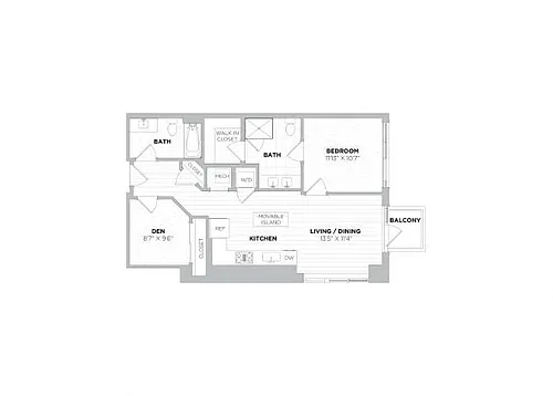 Floor plan Dylan 1F Den