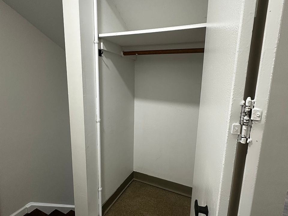 coat closet right by main door. it's big enough to fit an adjustable shoe organizer shelf and hang a lot of coats