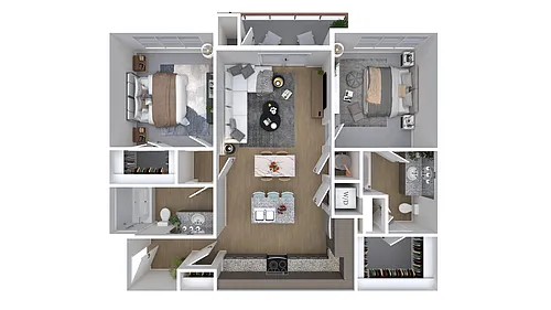 Floor plan 2X2-1102