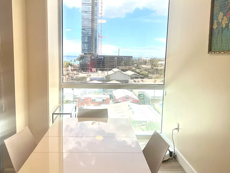 View from the dining area