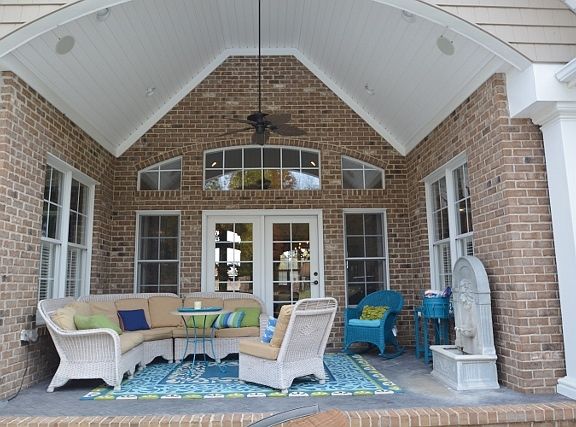 Overlooking the pool