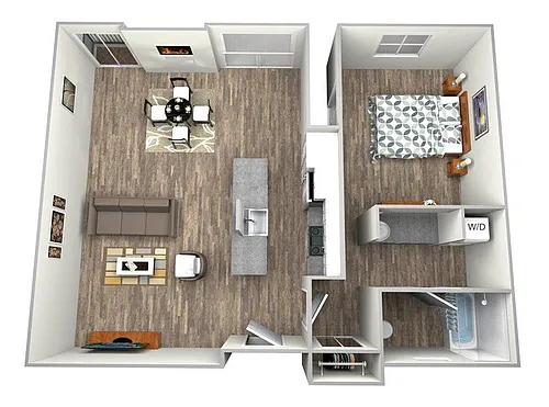 Floor plan One Bedroom