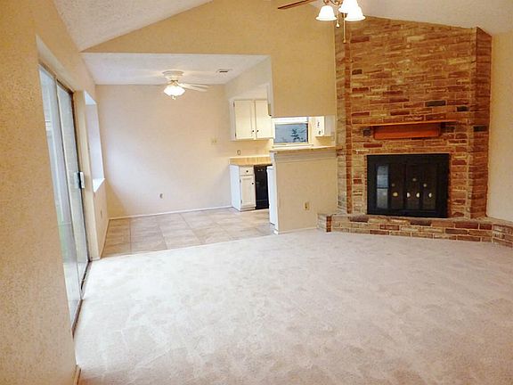 Family room with fireplace