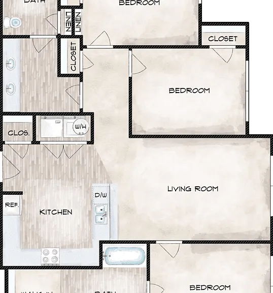 C-1 Handicap Floorplan Diagram