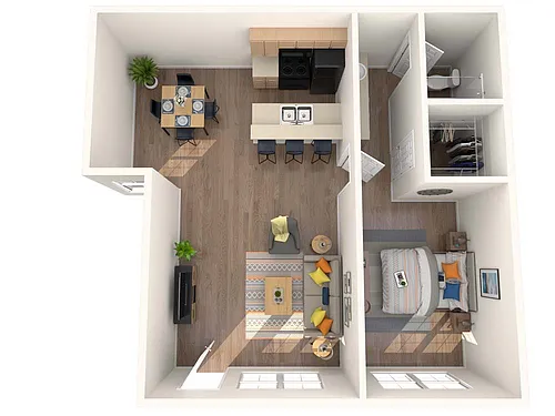 Floor plan One Bedroom