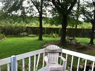 backyard deck view
