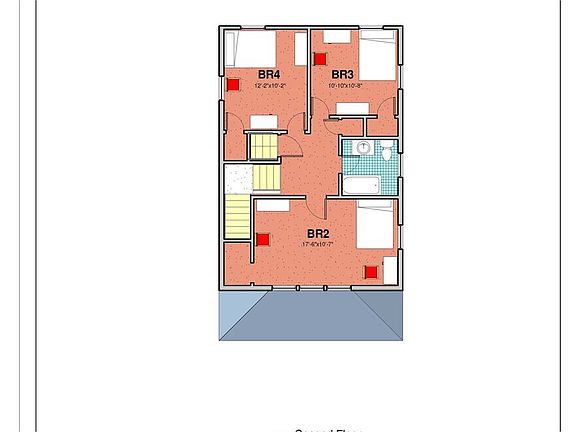 538 Walnut Second Floor Plan