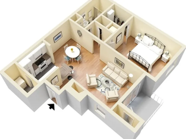 Westborough Crossing - The Shire - 1 Beds - 1 Baths - 672 Sq. ft.