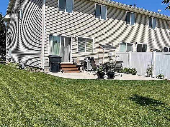 Back yard, house facing