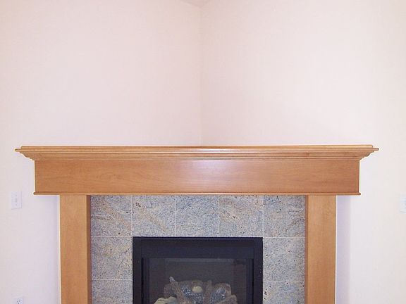 Gas fireplace in living room