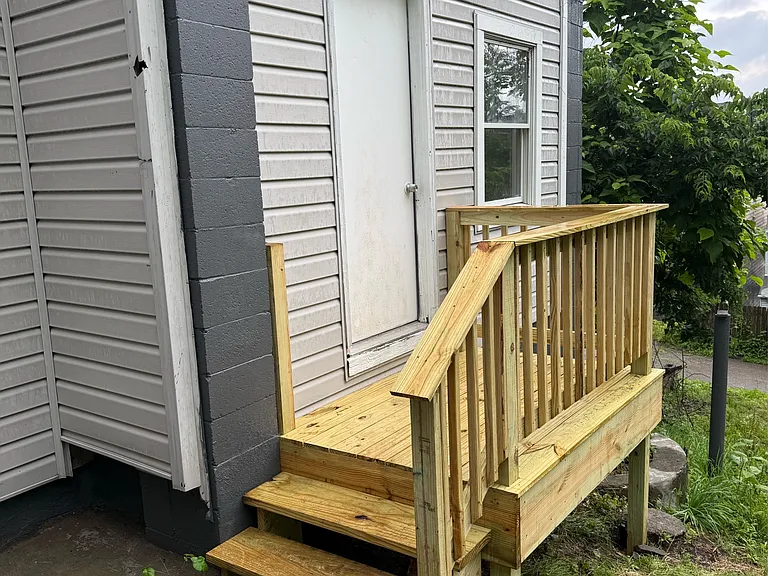 Studio entry door
