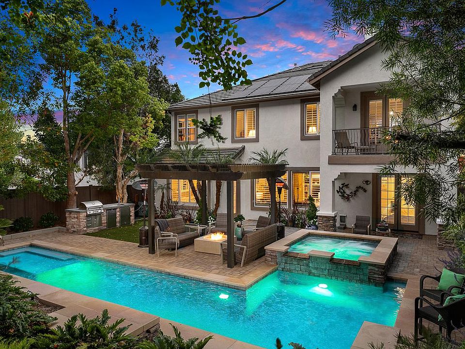 The backyard oasis at this house in