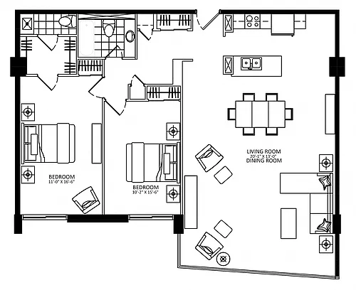 Floor plan 1009