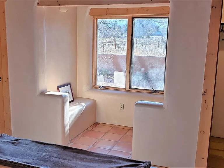 Bedroom seating & view to vineyard rows!