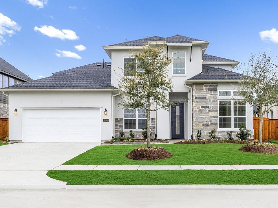 Gorgeous stucco and stone exterior