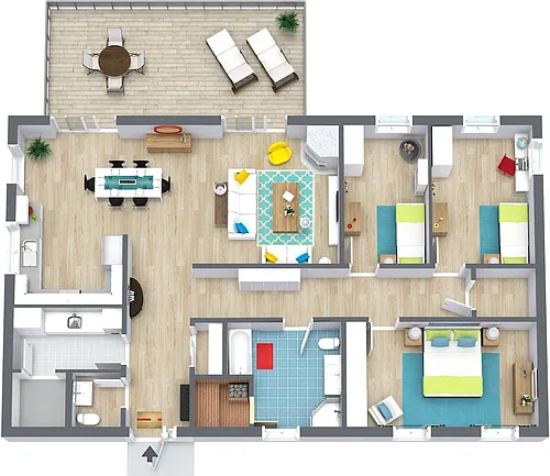 Floor plan 3 Bedroom