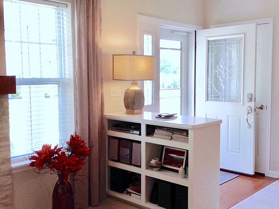 Bookcase wired for TV 