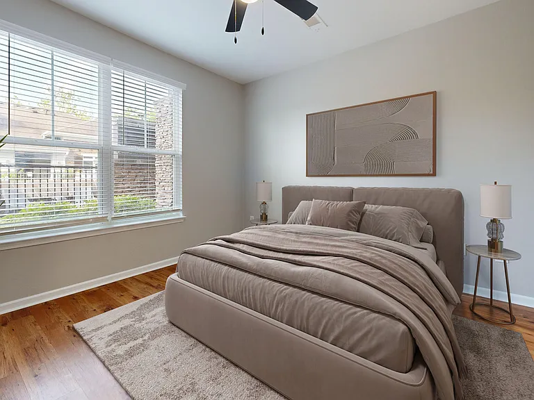 Bedroom with Large Window