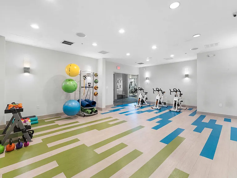 Spacious Fitness and Yoga Studio at The Lena