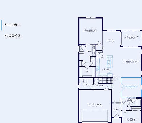 Coral Grand Floor Plan, Quick Move-In Home, Floor 1