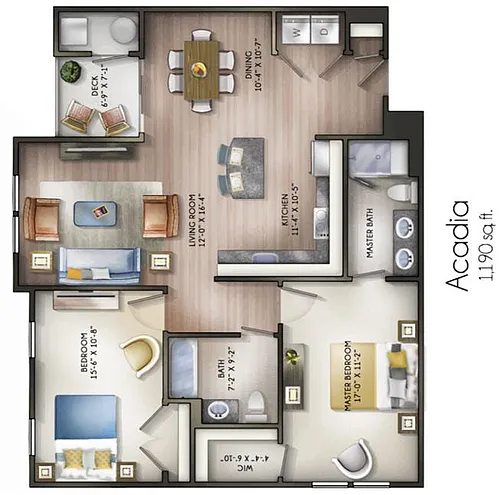 Floor plan Acadia