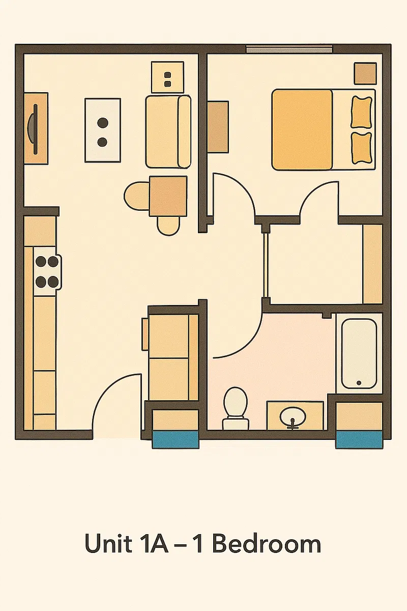 Floor plan 1Bedroom