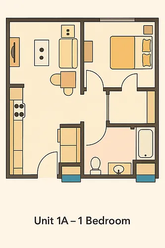 Floor plan 1Bedroom