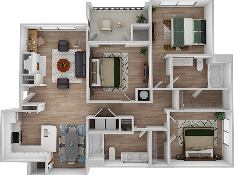 3 Bedroom | 2 Bath | 1415 SF 3 Bedroom | 2 Bath | 1415 SF