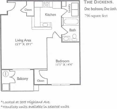 Floor plan The Dickens