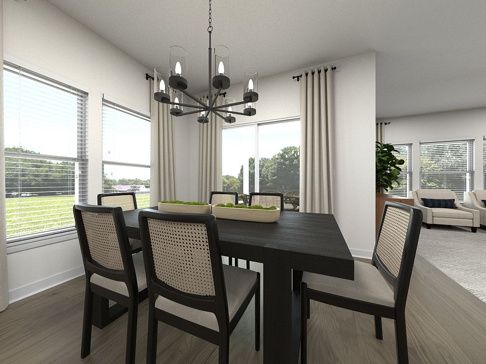Virtually Staged Dining room