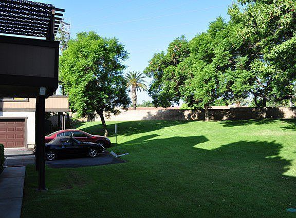 Green area below balcony