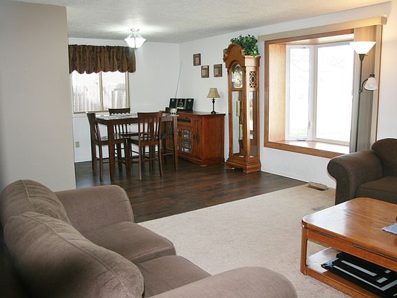 Dining room and living room