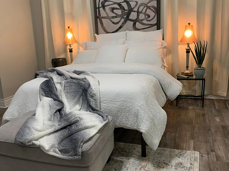 Elegant bedroom awaited for you.