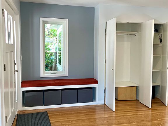 Coat closet & audio /electronics closet