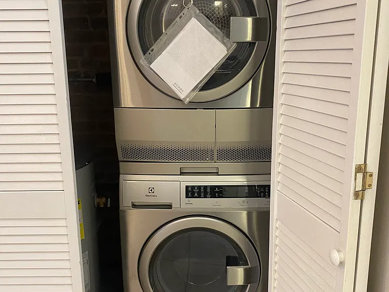 washer and dryer separate closet