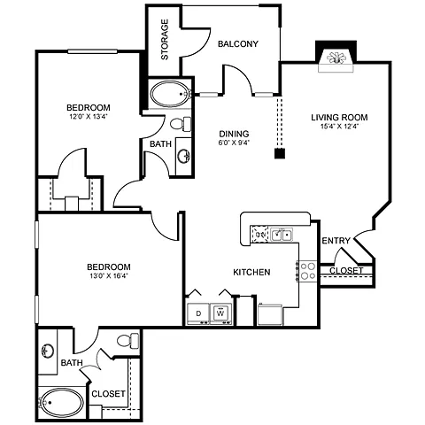 Floor plan D6