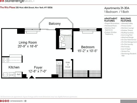 2nd image of 235 W 48th St APT 42A
