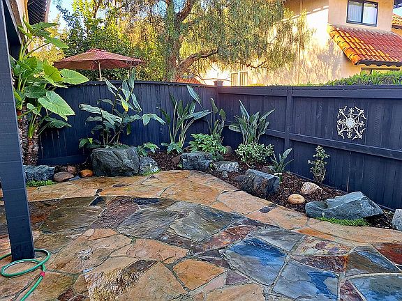 Private tropical garden