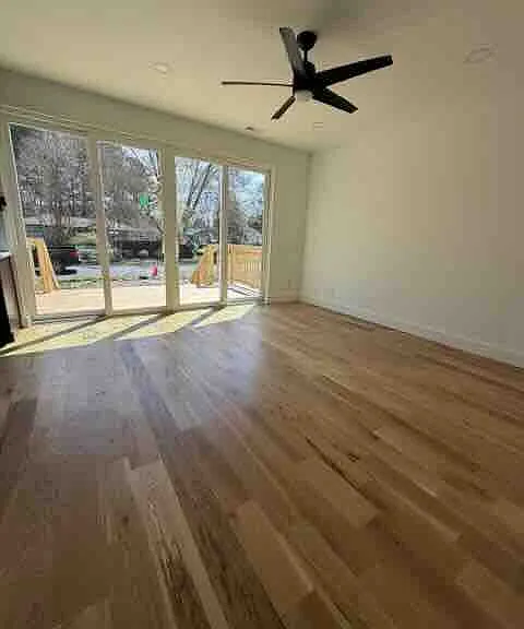 Living room with porch