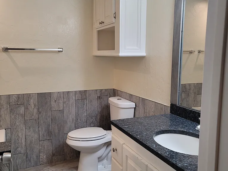 Master bathroom.