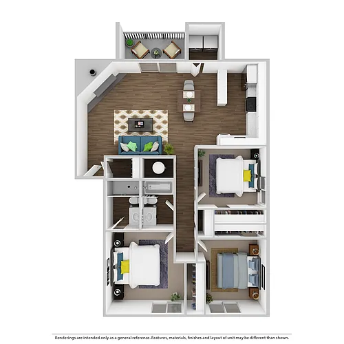 Floor plan 3x2 Upgrade