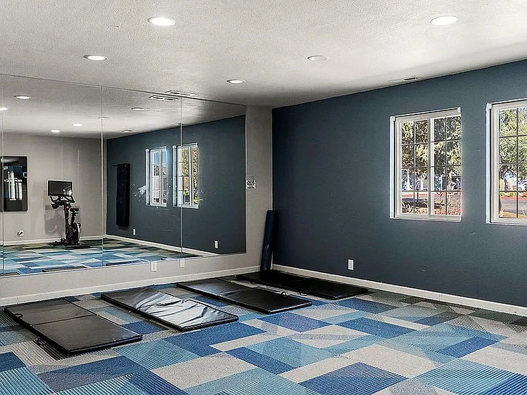 Yoga Studio with Echelon Mirror at Antero