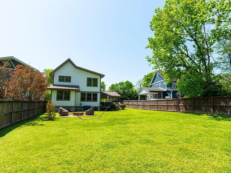 Large fenced in backyard