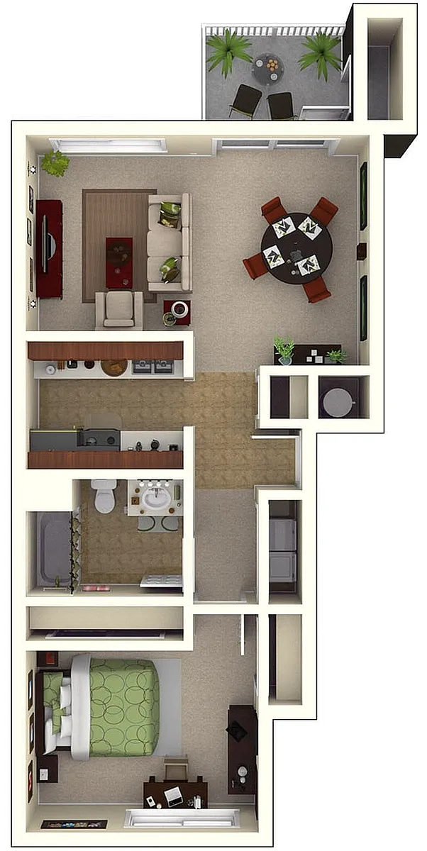 Floor plan 1X1