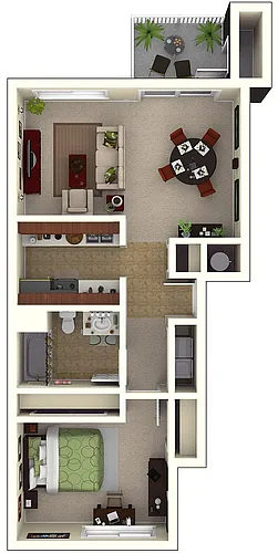 Floor plan 1X1