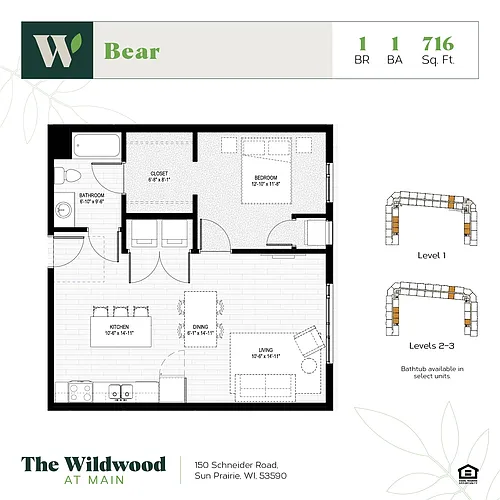 Floor plan Bear 50%