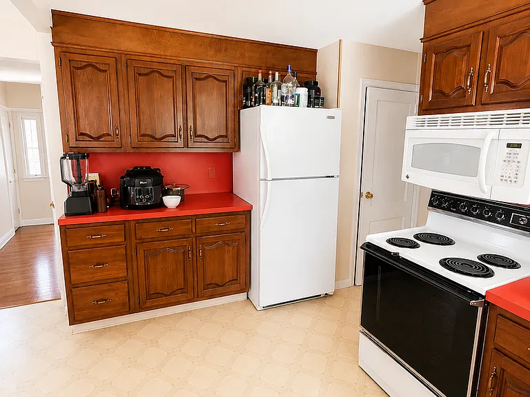 Kitchen View from rear entrance