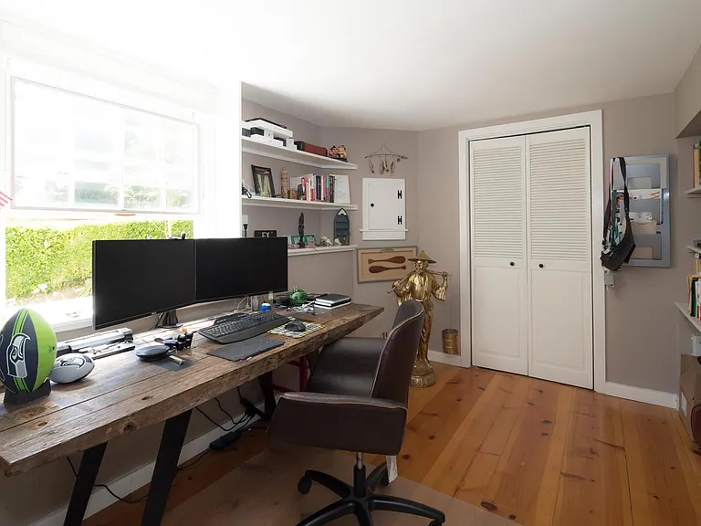 Office, 1st floor, south side of house.